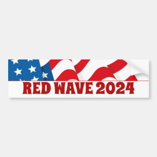 ADESIVO PARA CARRO REPUBLICANO VERMELHO DO VOTO DA ONDA 2020