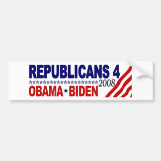 Adesivo Para Carro Republicanos 4 Obama Biden