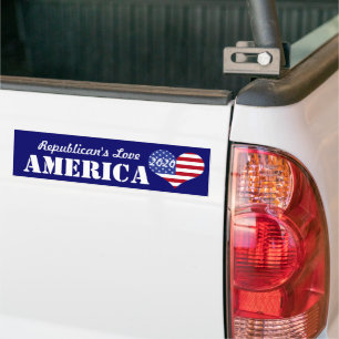Adesivo Para Carro Republicanos Amam a América-Bandeira em Forma de C