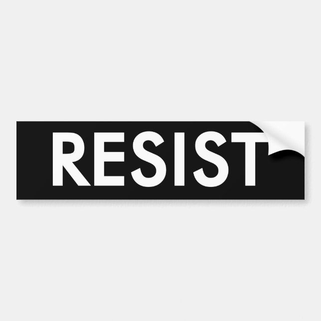 Adesivo Para Carro RESIST Bumper sticker (Frente)