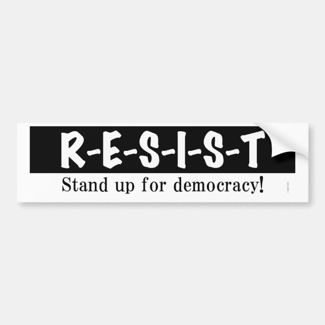 Adesivo Para Carro RESIST (RESIST) - Bumper Sticker (Frente)
