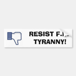 Adesivo Para Carro Resista o facebook