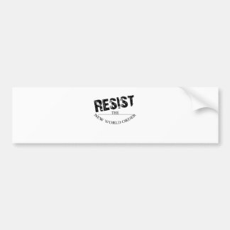Adesivo Para Carro Resista o ordem mundial novo