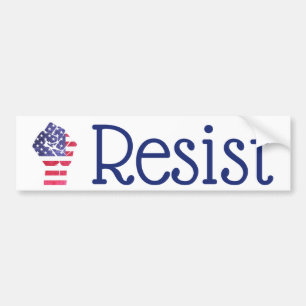Adesivo Para Carro Resiste à Resistência à Bandeira Democrata Anti