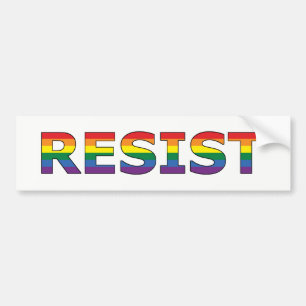 ADESIVO PARA CARRO RESISTE - LGBT