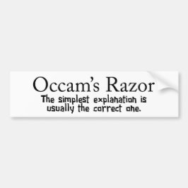 Adesivo Para Carro Resolução de Problemas Científicos Razor de Occam