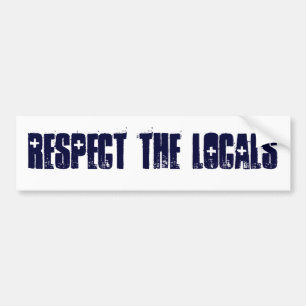 ADESIVO PARA CARRO RESPEITE OS LOCALS