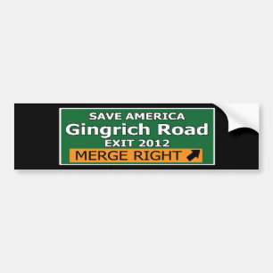 Adesivo Para Carro Retire a estrada 2012 de Gingrich