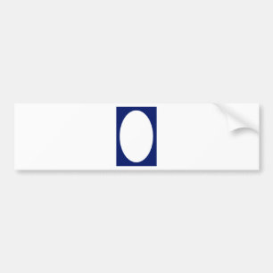 Adesivo Para Carro Retrato Oval Azul DK Sólido FG O MUSEUM Zazzle G