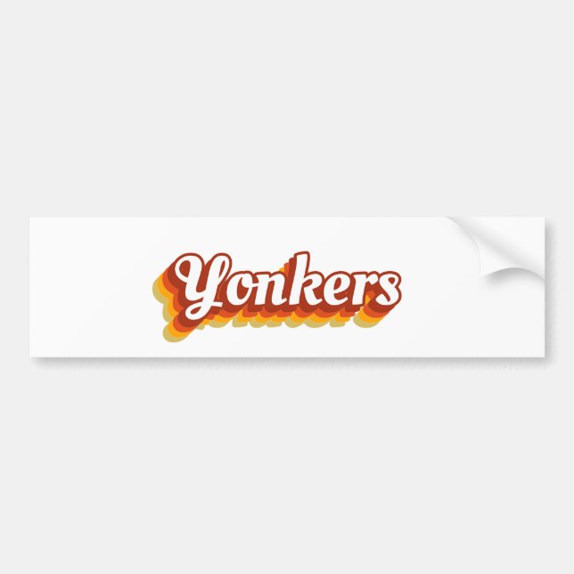 Adesivo Para Carro Retro Yonkers New York (Frente)
