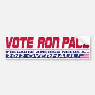 Adesivo Para Carro Revisão de Ron Paul