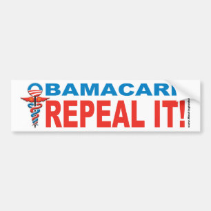 Adesivo Para Carro REVOGAÇÃO de Obamacare ELE! Autocolante no vidro