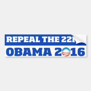 Adesivo Para Carro Revogue o 2ò: Obama 2016