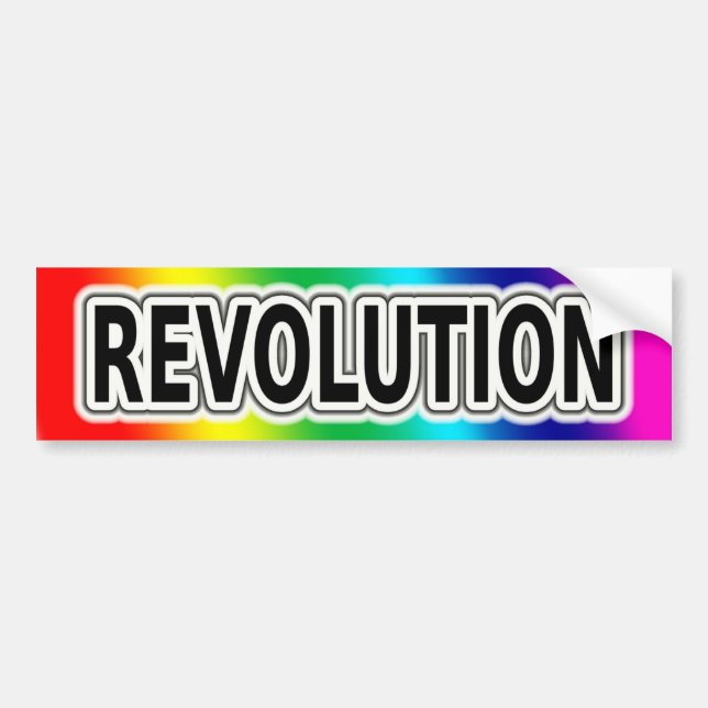 Adesivo Para Carro Revolução Arco-íris (Frente)