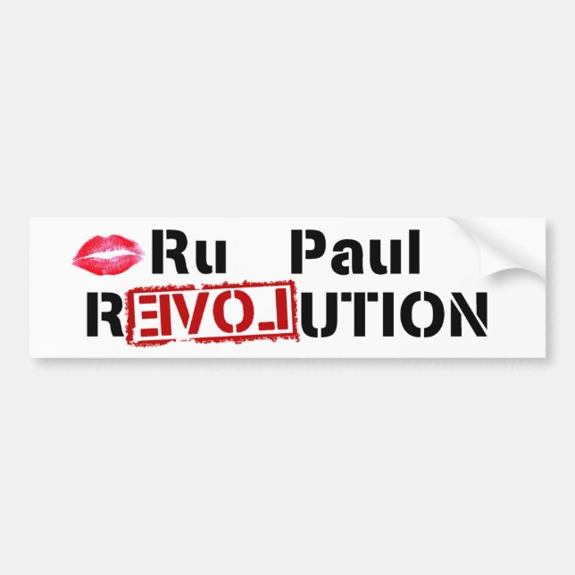 Adesivo Para Carro Revolução do Ru Paul (Frente)