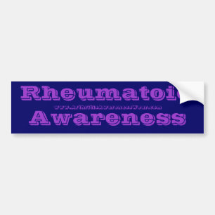 Adesivo Para Carro RheumatoidAwareness - nas cores da consciência do