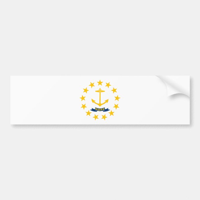 Adesivo Para Carro Rhode Island State Flag (Frente)