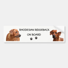 Adesivo Para Carro Rhodesian Ridgeback bumpersticker
