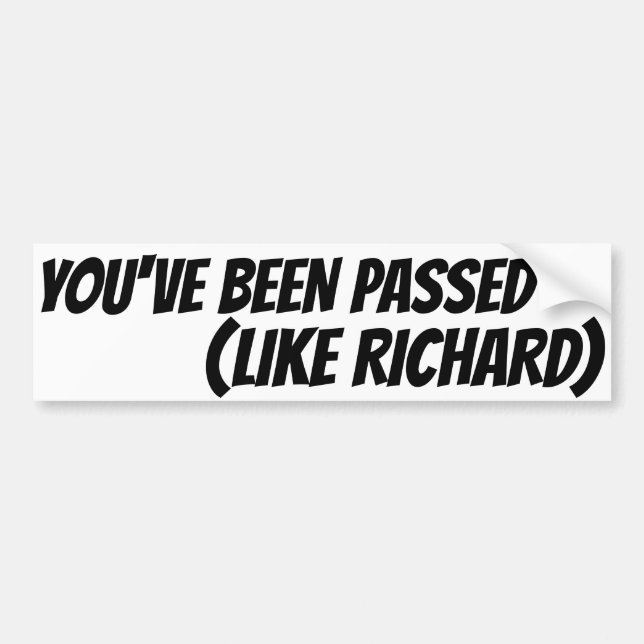 ADESIVO PARA CARRO RICHARD FALECEU (Frente)