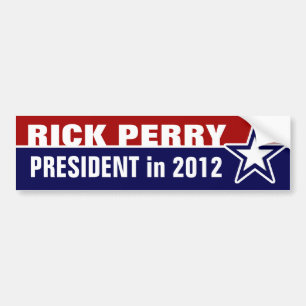 Adesivo Para Carro Rick Perry em 2012