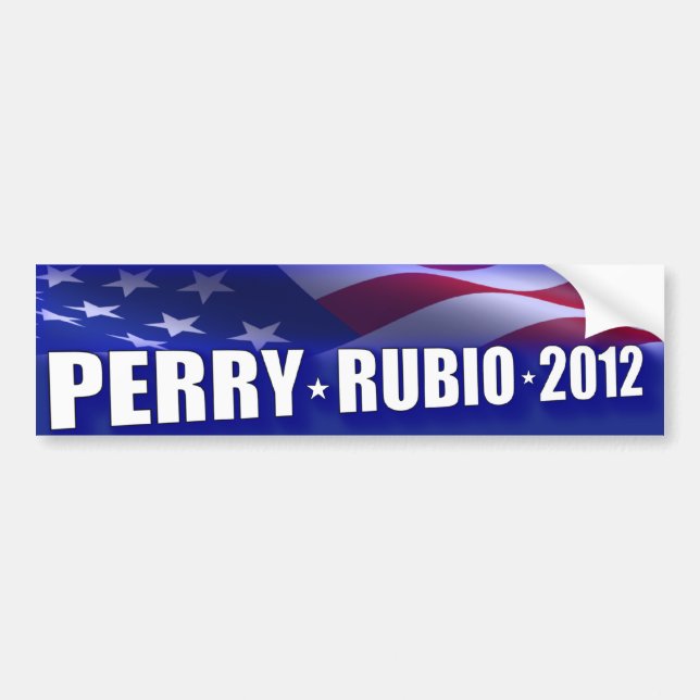 Adesivo Para Carro Rick Perry - Marco Rubio 2012 (Frente)