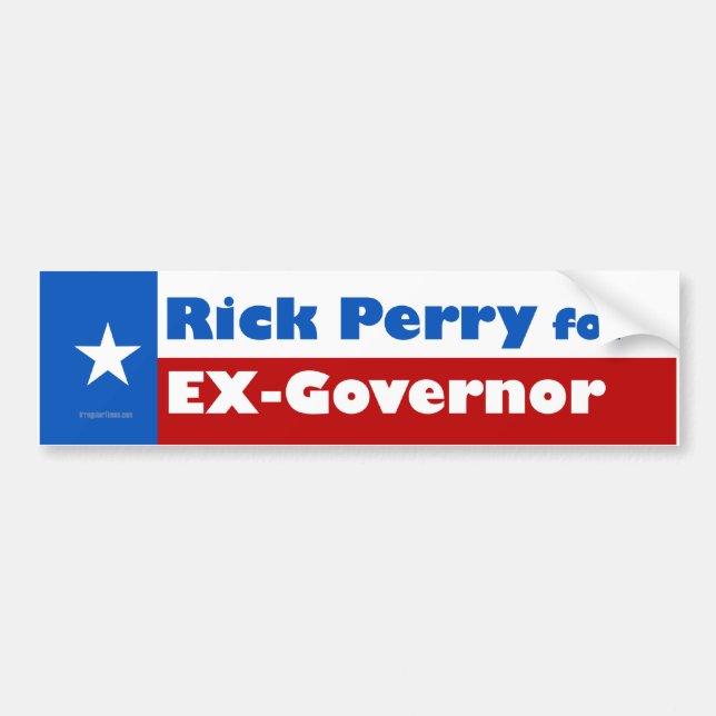 Adesivo Para Carro Rick Perry para o Ex-Governador (Frente)