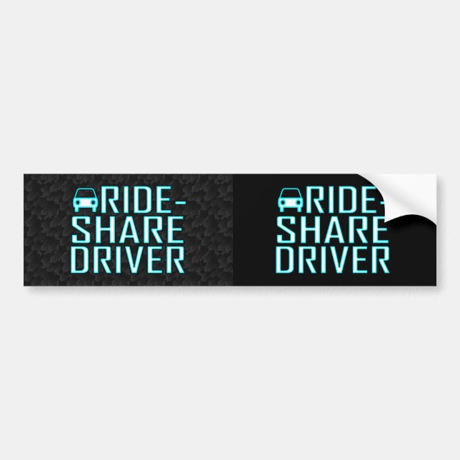 Adesivo Para Carro Rideshare Decal de Rideshare de Drivers de Uber Dr (Frente)