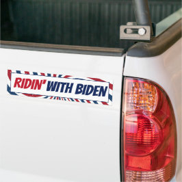 Adesivo Para Carro Ridin com Biden Democrats Eleição 2024