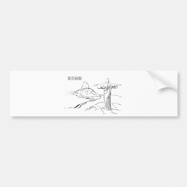 Adesivo Para Carro Rio de Janeiro (Frente)