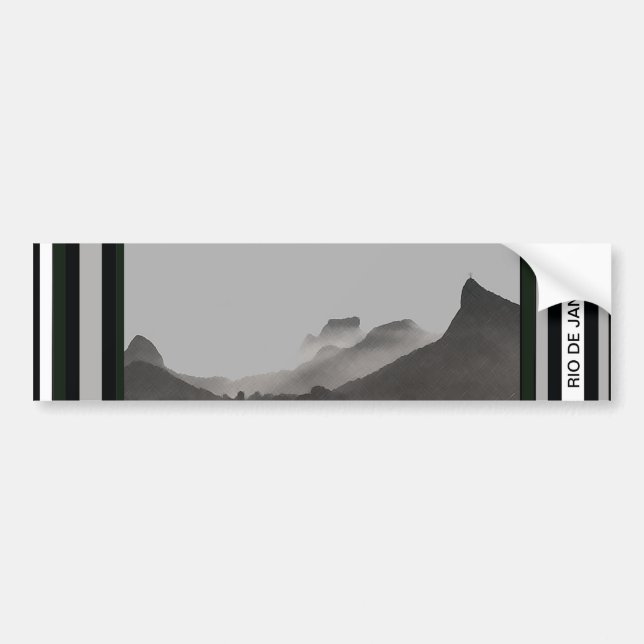 Adesivo Para Carro rio de janeiro, brasil (Frente)
