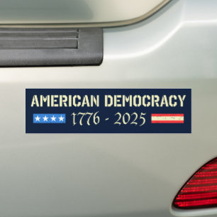 Adesivo Para Carro RIP American Democracy 1776-2025 Anti-Trump