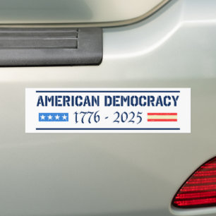 Adesivo Para Carro RIP American Democracy 1776-2025 Anti-Trump