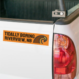 Adesivo Para Carro Riverview Tidally Bord, NB Bumper Sticker