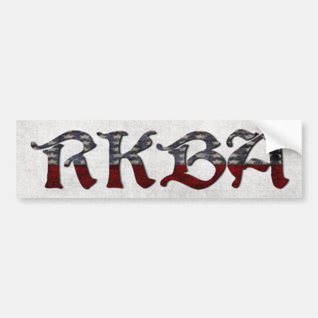 Adesivo Para Carro RKBA endireitam para manter e carregar os braços (Frente)