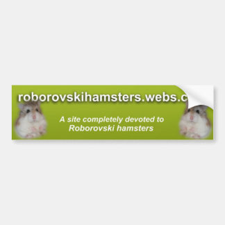 Adesivo Para Carro Roborovskihamsters - autocolante no vidro traseiro