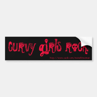 Adesivo Para Carro "Rocha Curvy das meninas." Autocolante no vidro