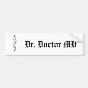 Adesivo Para Carro Rod de Asclepius [símbolo médico]