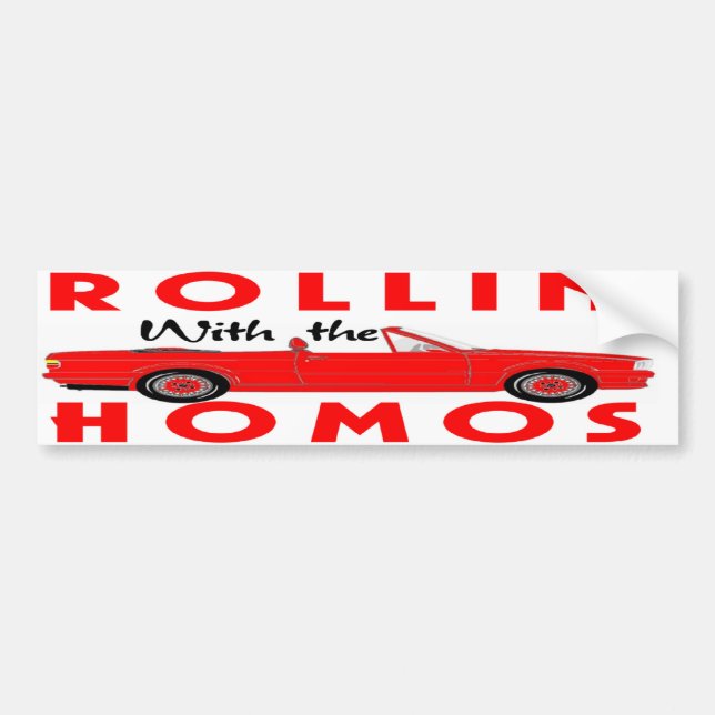 ADESIVO PARA CARRO ROLLIN HOMOS BUMPER STICKER (Frente)