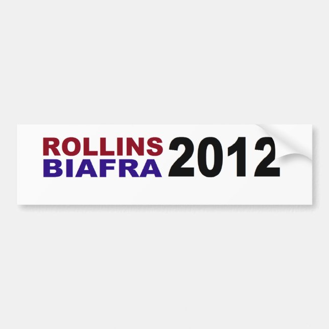 Adesivo Para Carro ROLLINS/BIAFRA em 2012 (Frente)