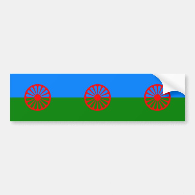 Adesivo Para Carro Romani Flag (Frente)