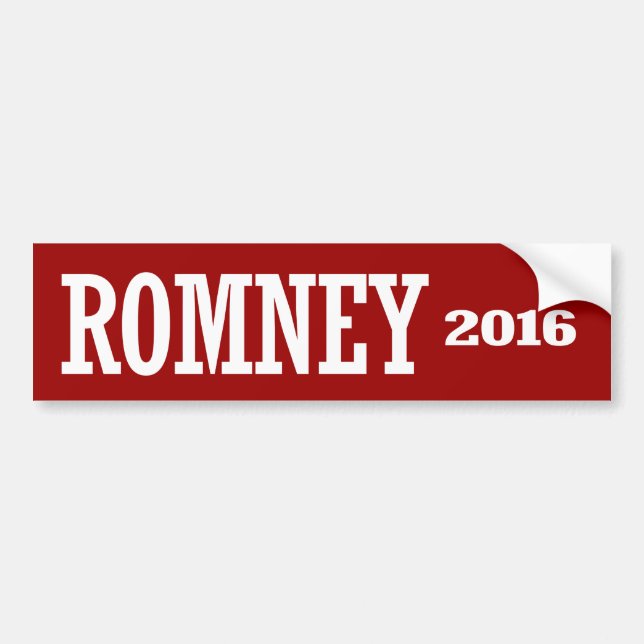 ADESIVO PARA CARRO ROMNEY 2016 (Frente)