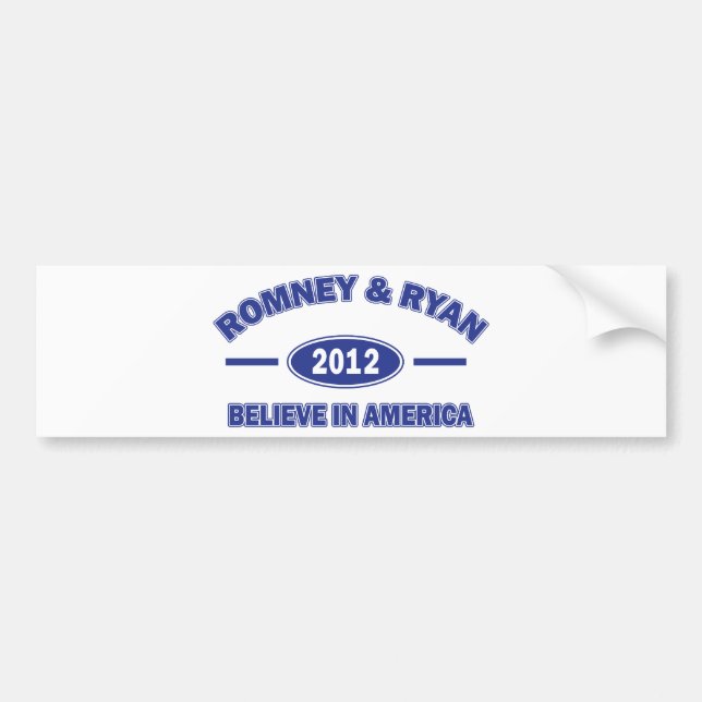 Adesivo Para Carro Romney And Ryan 2012 (Frente)