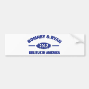 Adesivo Para Carro Romney and Ryan Believe
