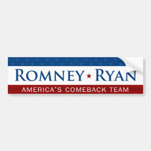 Adesivo Para Carro Romney & autocolante no vidro traseiro da equipe