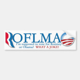 Adesivo Para Carro Romney/autocolante no vidro traseiro de Obama