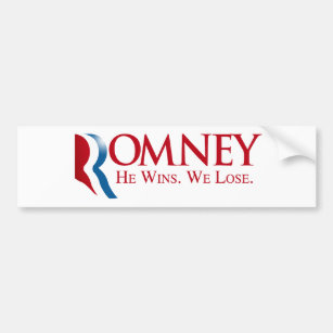 Adesivo Para Carro Romney - ganha. Nós perdemos