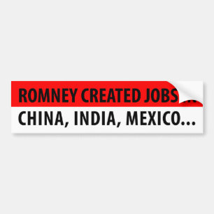 Adesivo Para Carro Romney Outsourcerer no chefe