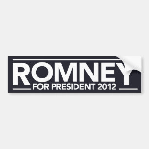 Adesivo Para Carro Romney para o presidente autocolante no vidro