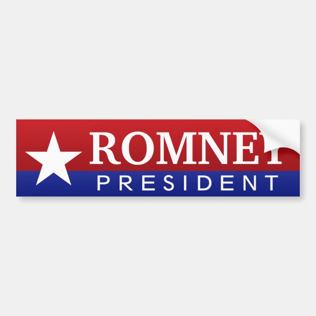 Adesivo Para Carro Romney Presidente (Frente)