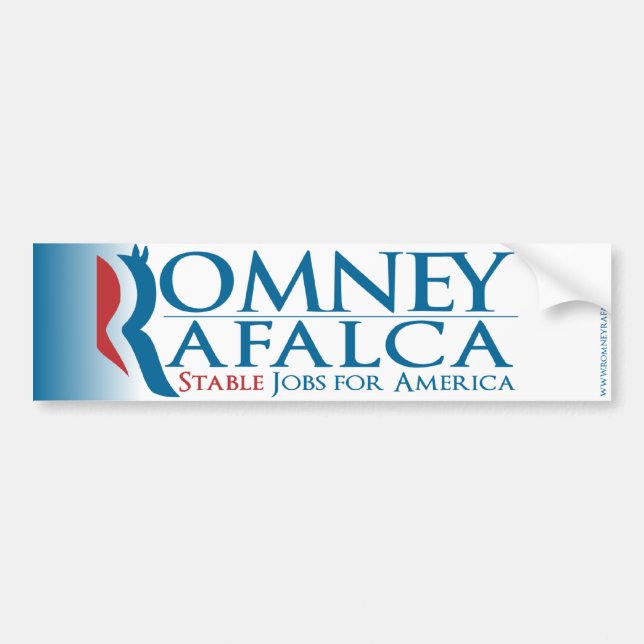 Adesivo Para Carro Romney Rafalca Bumpersticker 2012 (Frente)